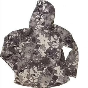 Kids grey and white t-shirt hoodie size size 10/12 or Lg by Wonder Nation